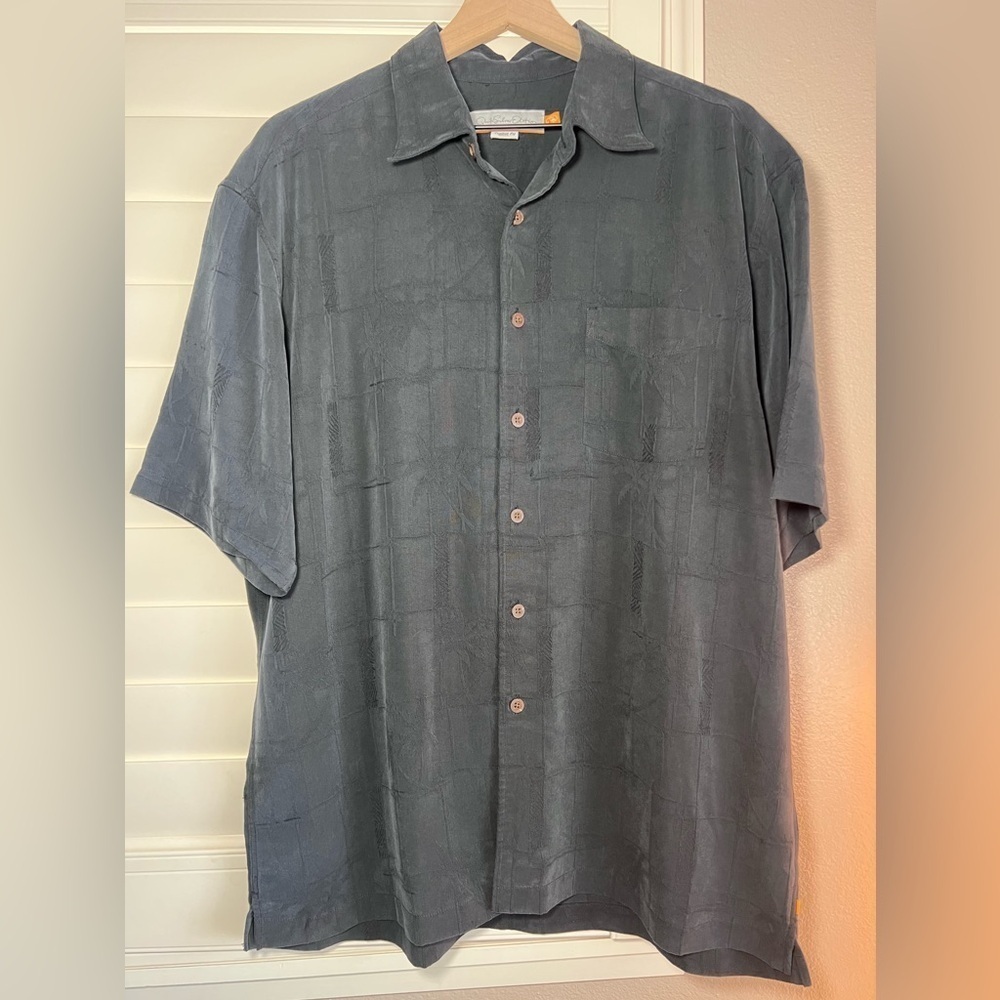 Quiksilver Mens Silver Edition QSD Button Up Island Stitch Shirt Black Large